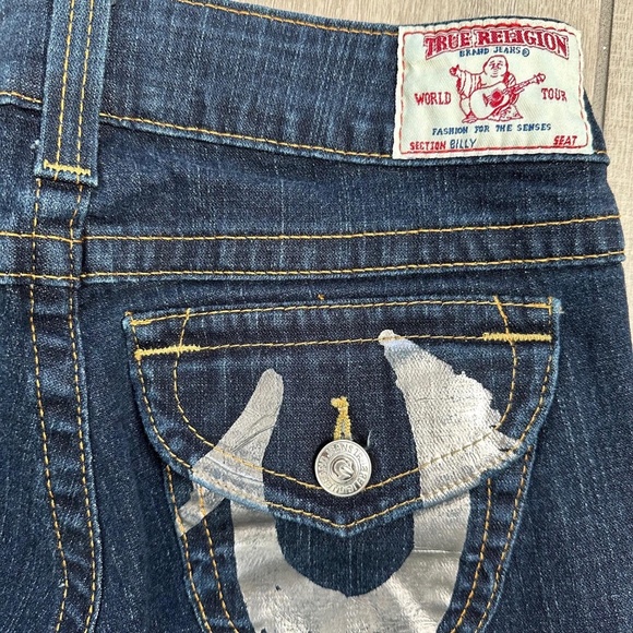 (New) True Religion World Tour Jeans Women's Dark Wash Skinny Denim Size 29 NWOT - Picture 16 of 16